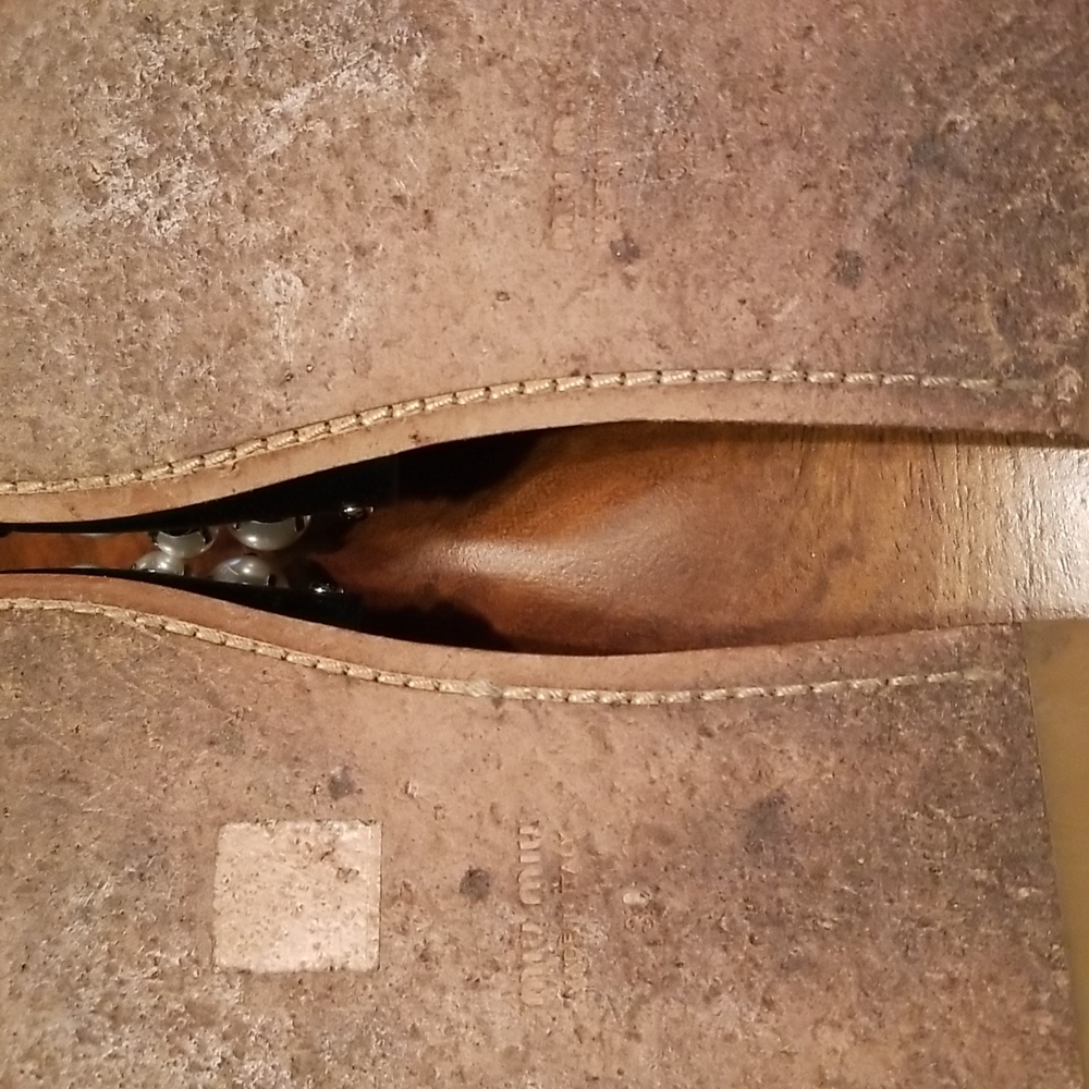 Miu Miu Faux Pearl Accent Slides - Size 8 - image 6